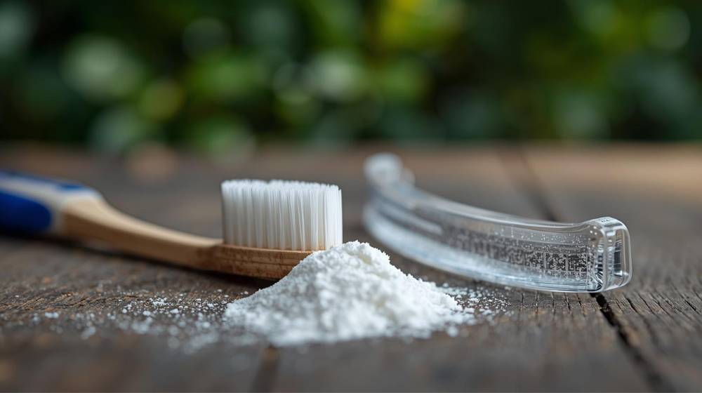 remove yellow stains from night guard without harsh chemicals