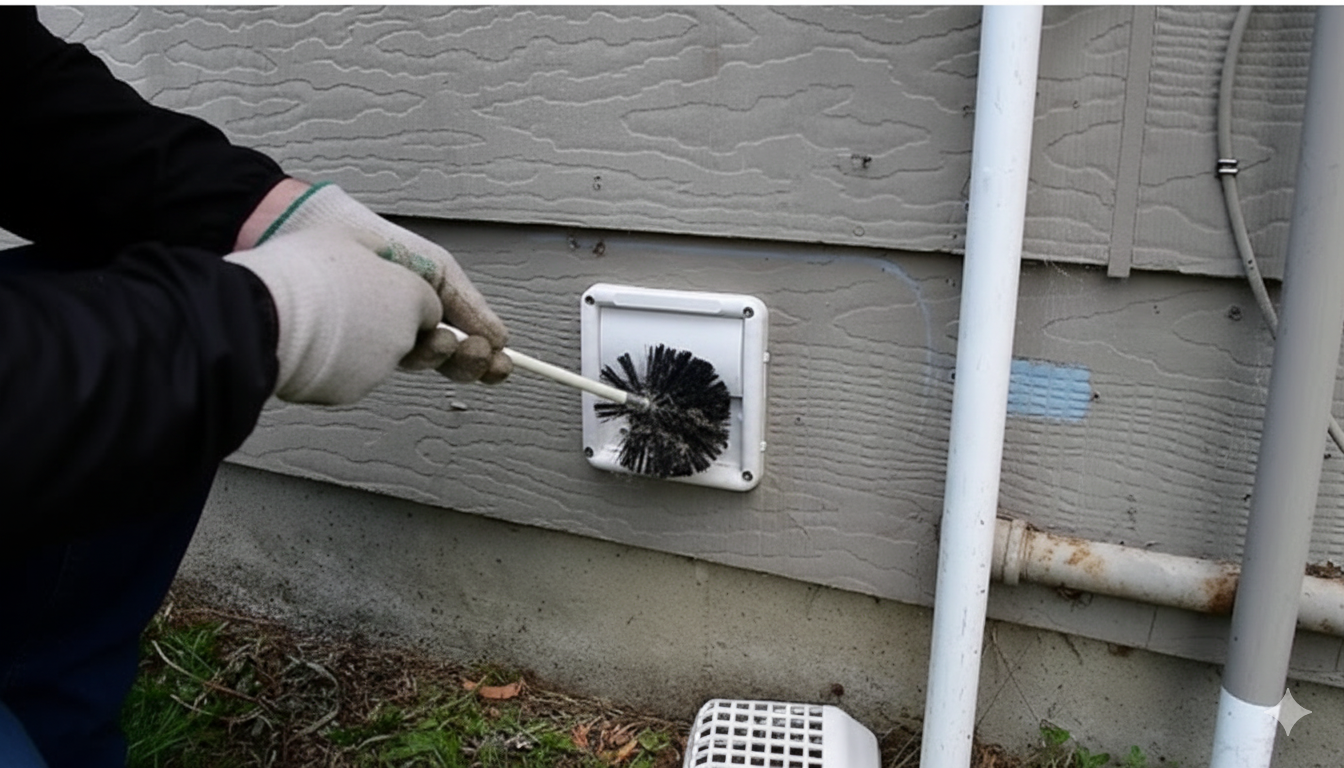 Dryer vent cleaning