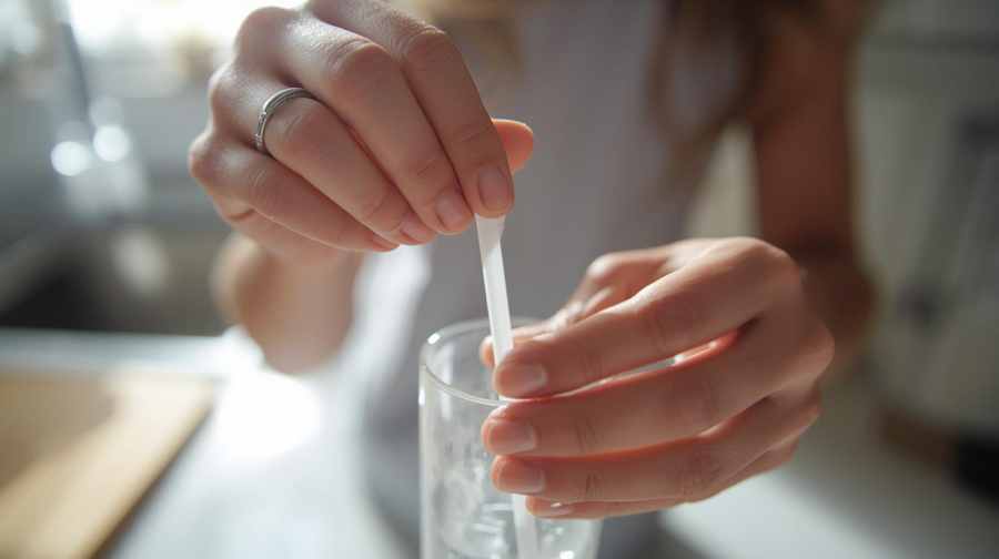 Clean a straw with Baking Soda