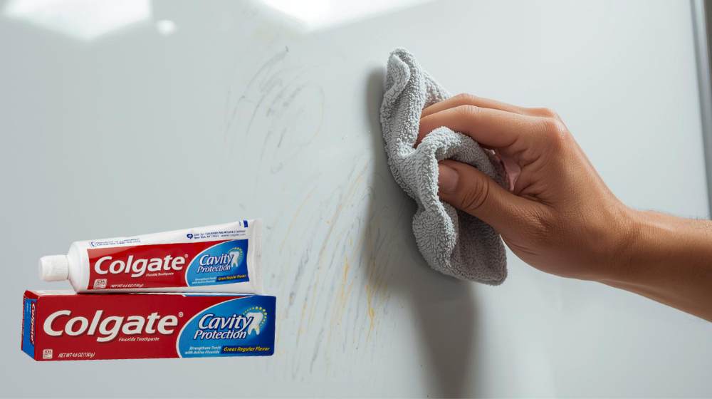 How to Clean Dry Erase Board with toothpaste