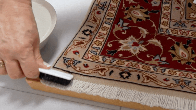 How to clean a carpet at home