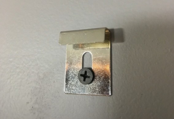 Install brackets along the top edge of your board