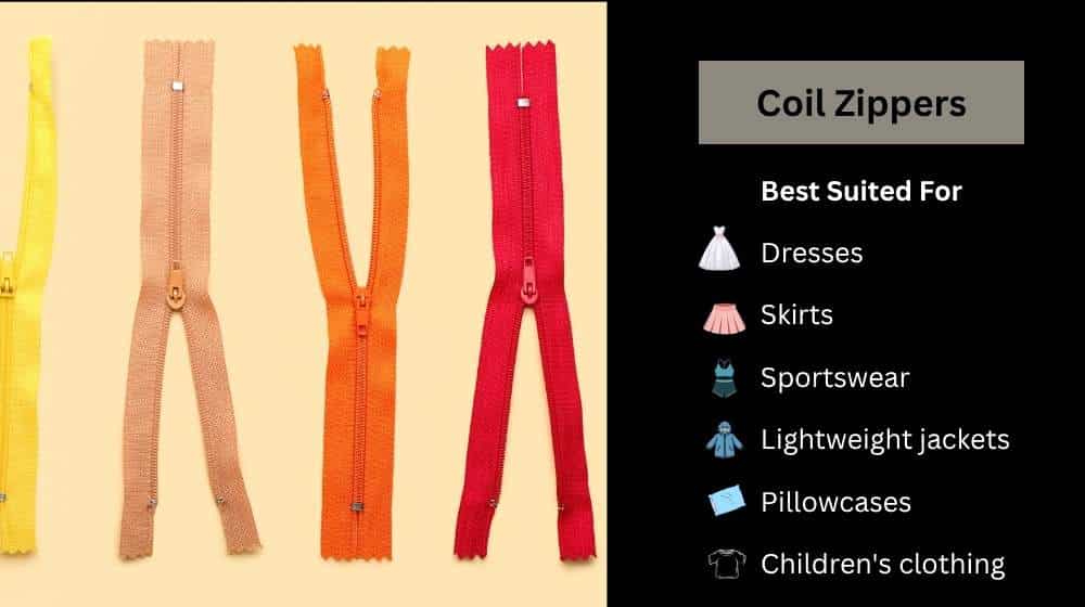 Coil Zippers (Nylon Zippers)