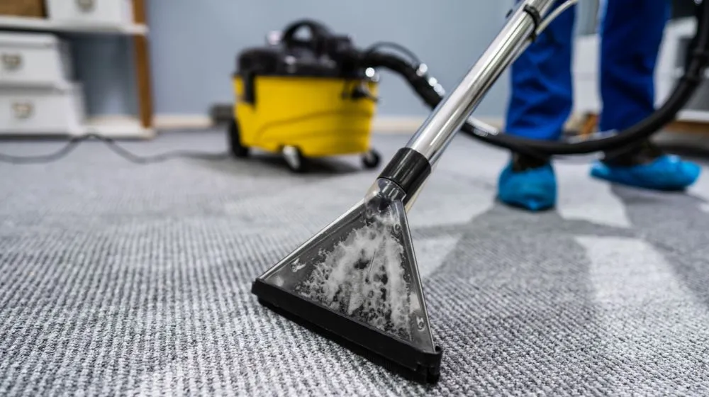 Illustration of Flooded Area Rug Cleaning And Drying