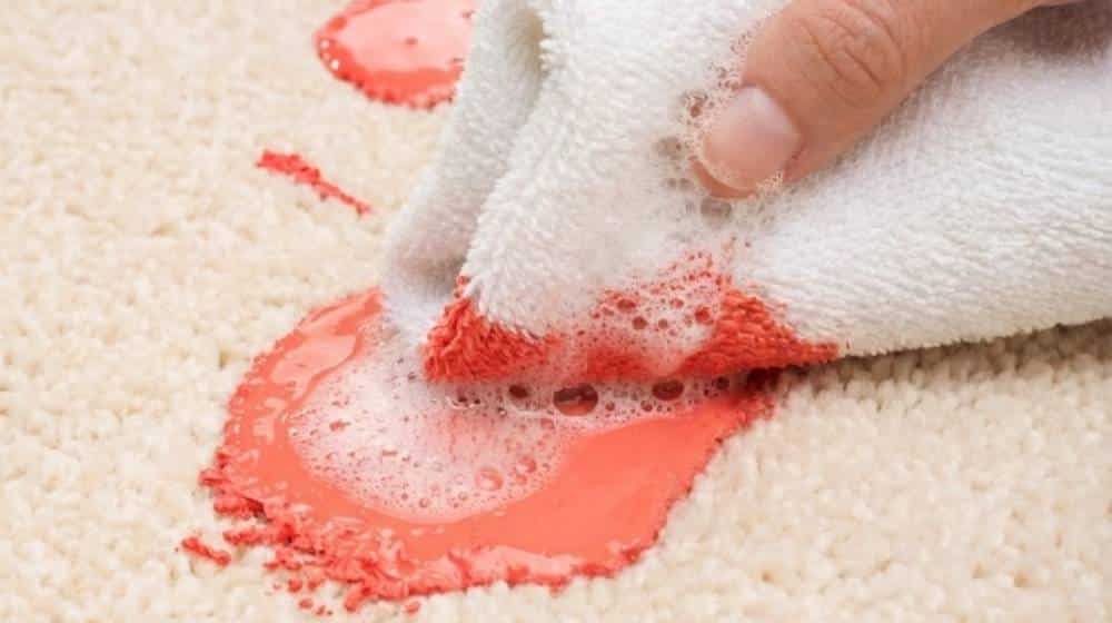 Apply Warm Water and Dish Soap