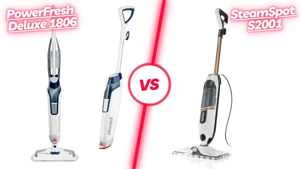 Bissell PowerFresh Deluxe 1806 vs Shark SteamSpot S2001