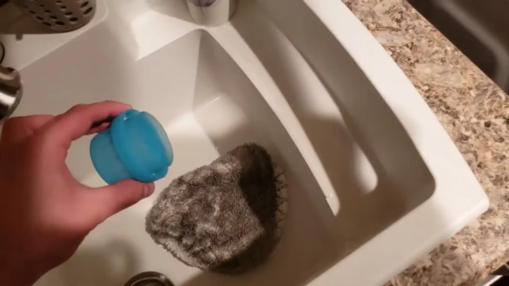 Apply Clorox 2 directly onto the dirty pad