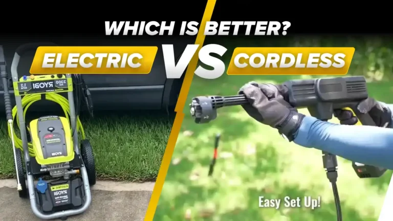 Cordless vs Electric Pressure Washer